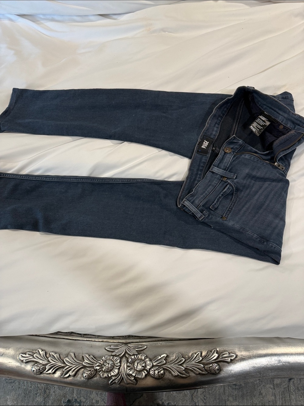 PAIGE Slim Straight Men's Jeans in Medium Blue Wash